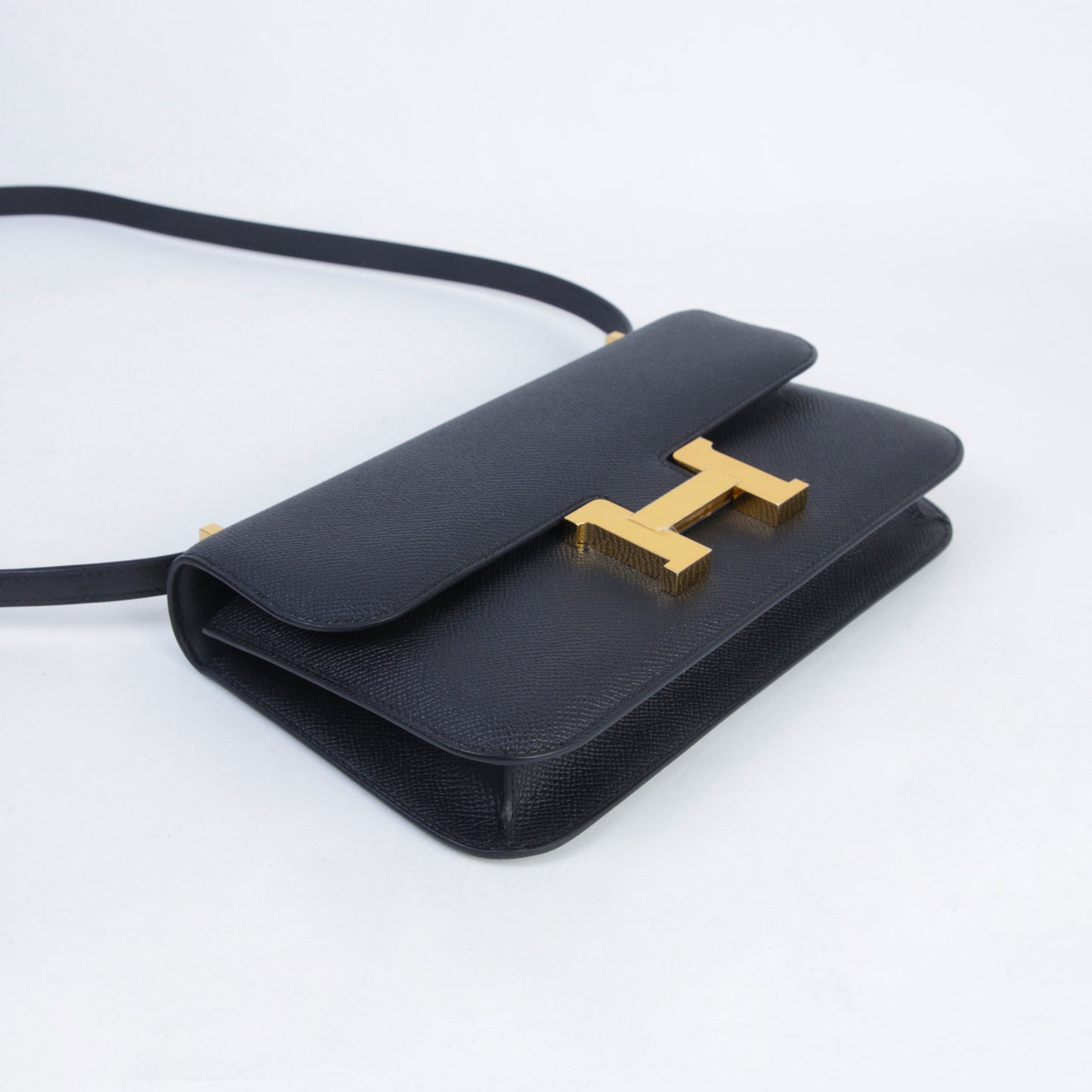 HERMÈS Constance Elan Noir (89) Epsom Gold hardware K (2025)