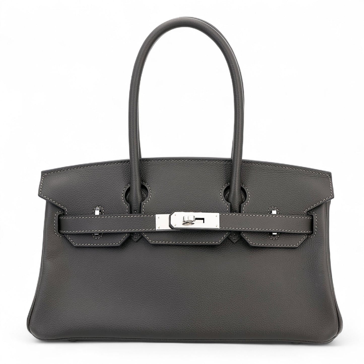 HERMÈS Birkin Shoulder Light 29 Vert Bronze Evercolor Palladium hardware K (2025)