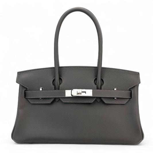 HERMÈS Birkin Shoulder Light 29 Vert Bronze Evercolor Palladium hardware K (2025)