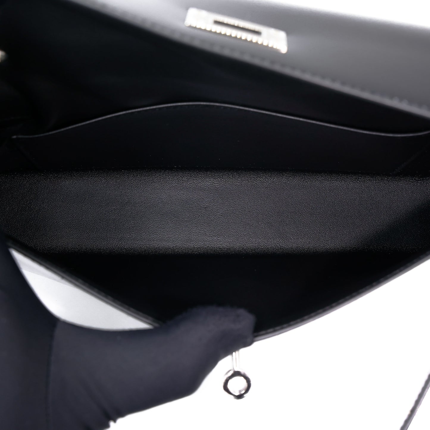 HERMÈS Kelly Elan Noir (89) Box-calf Palladium hardware K (2025)