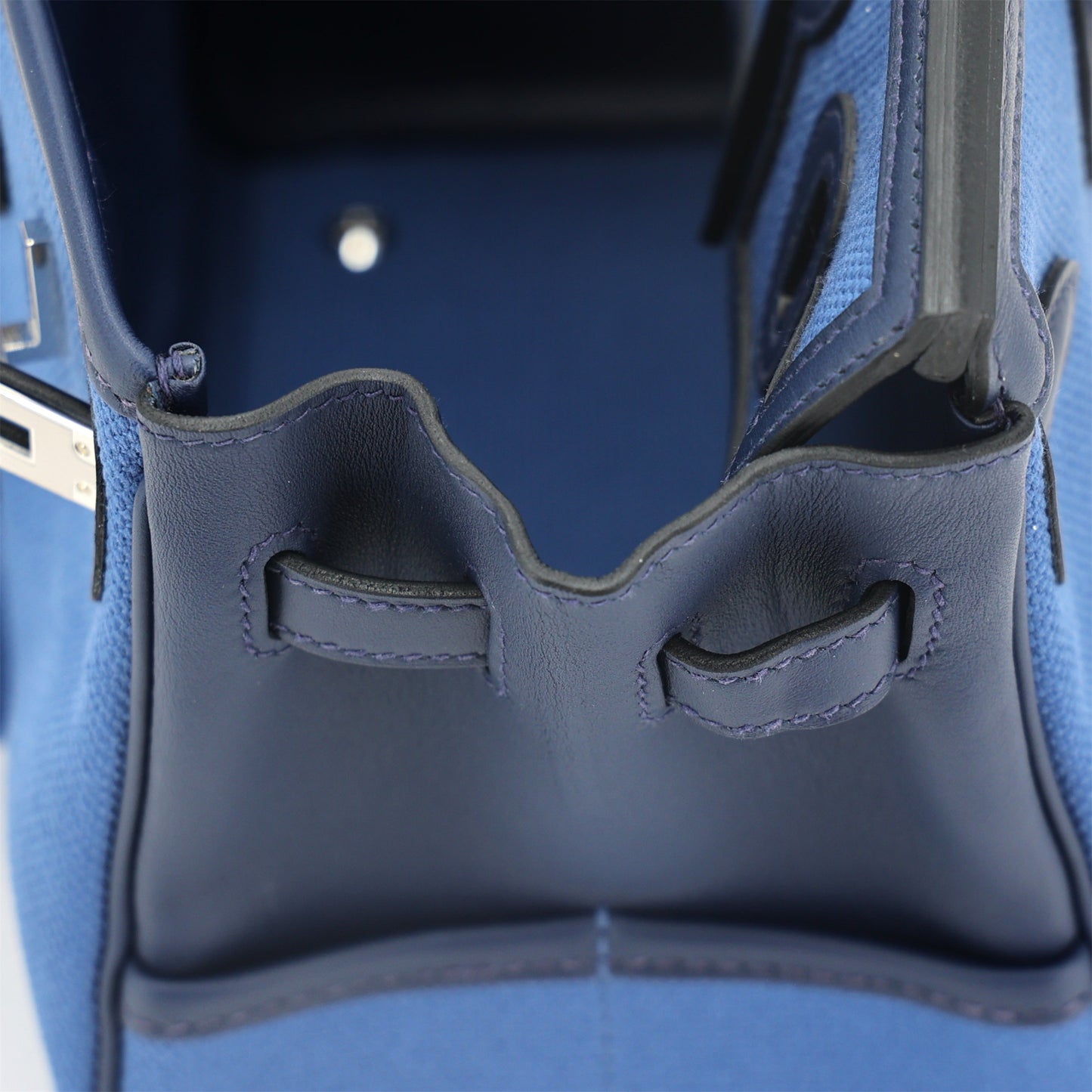 HERMÈS Limited Edition Birkin Cargo 25 Bleu Egee Toile Goeland canvas Swift Palladium hardware K (2025)