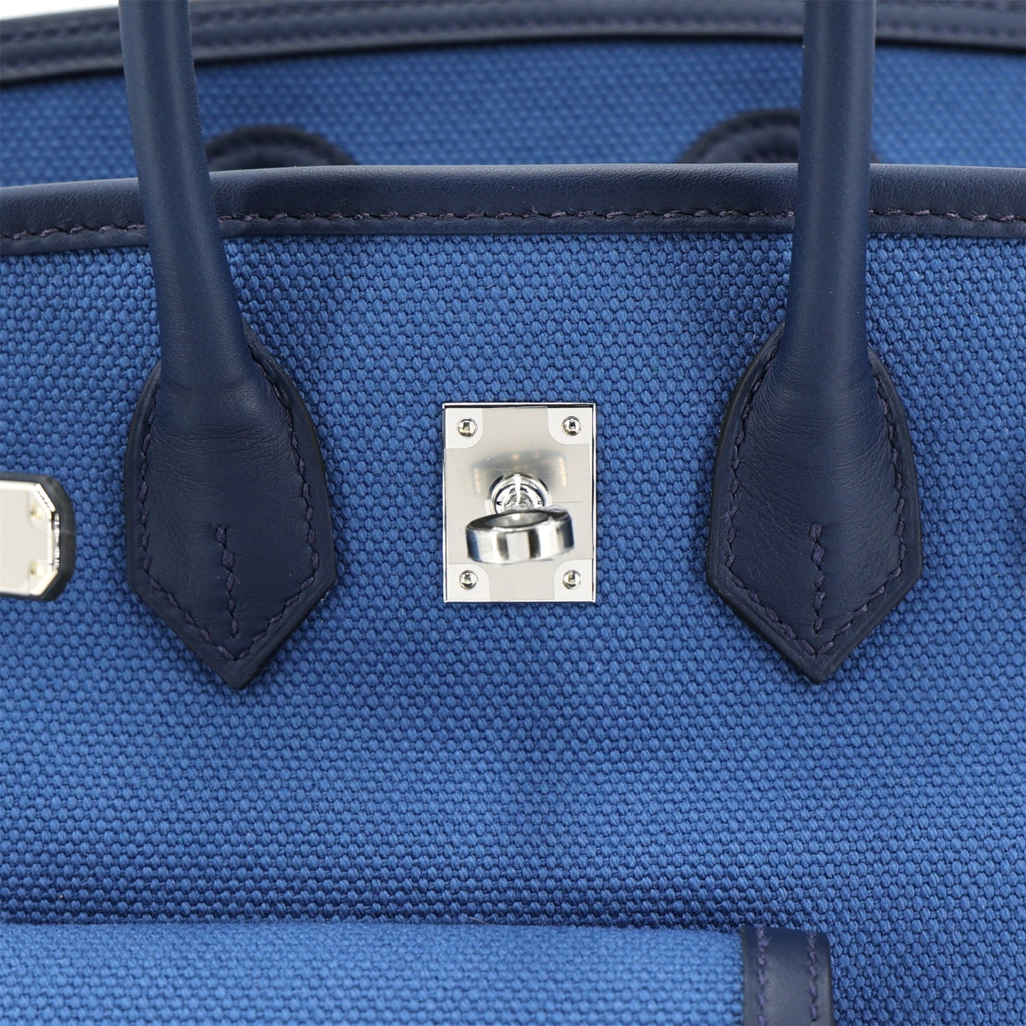 HERMÈS Limited Edition Birkin Cargo 25 Bleu Egee Toile Goeland canvas Swift Palladium hardware K (2025)