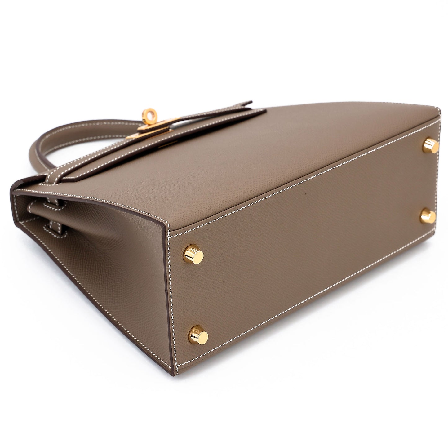 HERMÈS Kelly 25 Sellier Etoupe (18) Epsom Gold hardware K (2025)