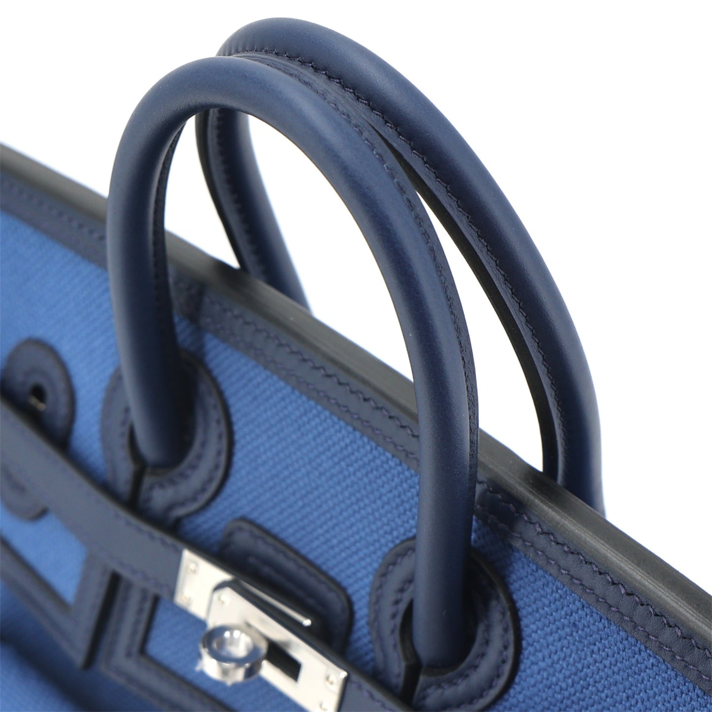 HERMÈS Limited Edition Birkin Cargo 25 Bleu Egee Toile Goeland canvas Swift Palladium hardware K (2025)