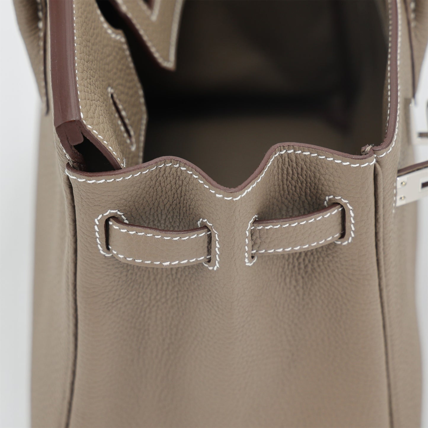 HERMÈS Birkin 25 Etoupe (18) Togo Palladium hardware K (2025)