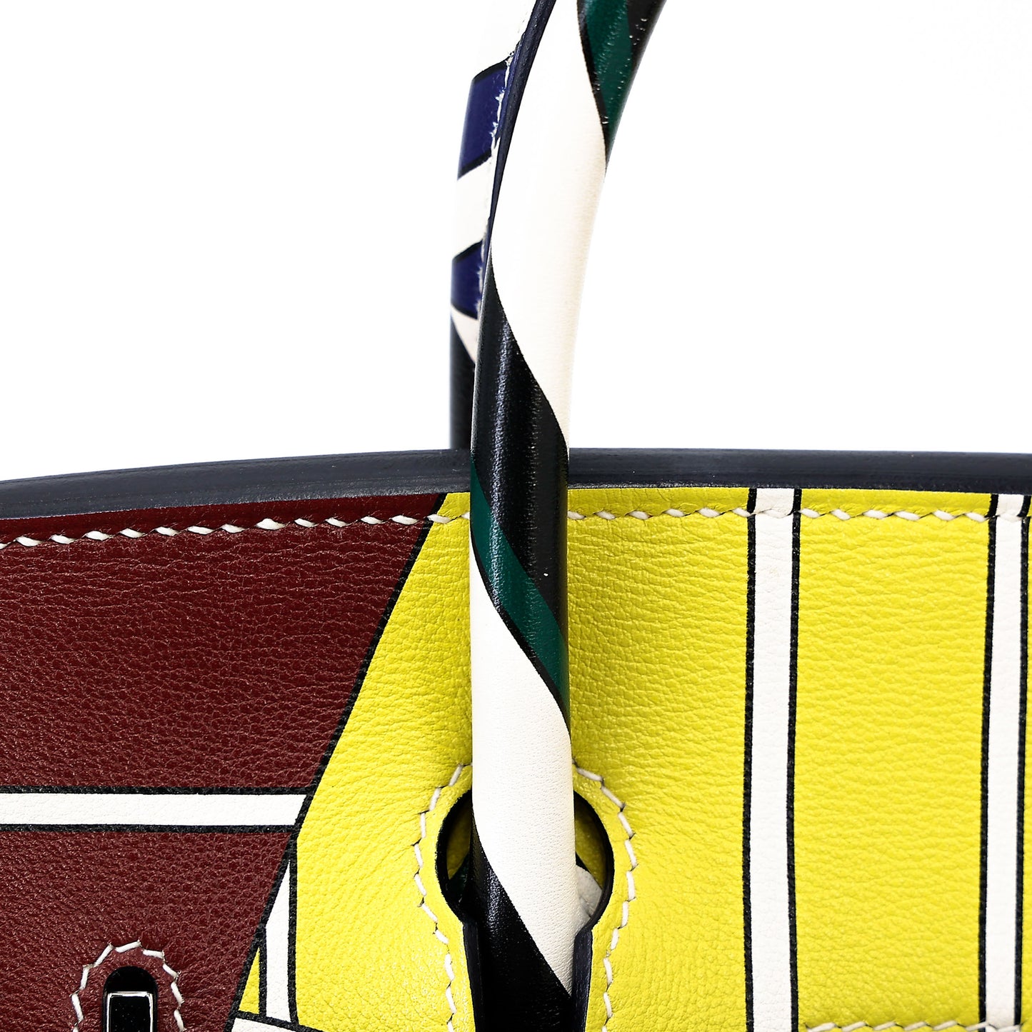 HERMÈS Limited Edition Birkin 25 One Two Three and Away We Go Multi-color Swift Palladium hardware D (2019)