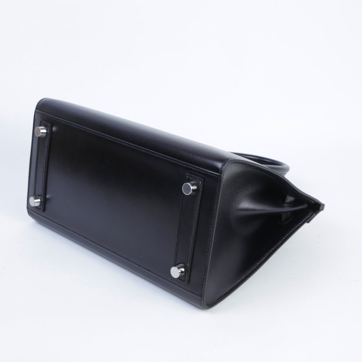 HERMÈS Birkin 25 Black (89) Box-calf Palladium hardware K (2025)