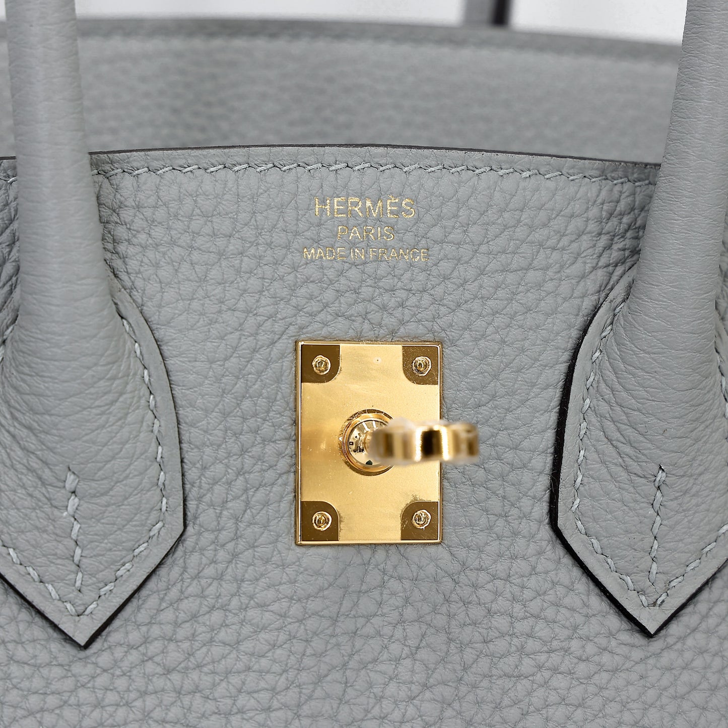 HERMÈS Birkin 25 Bleu Glacier (8U) Togo Gold hardware W (2024)