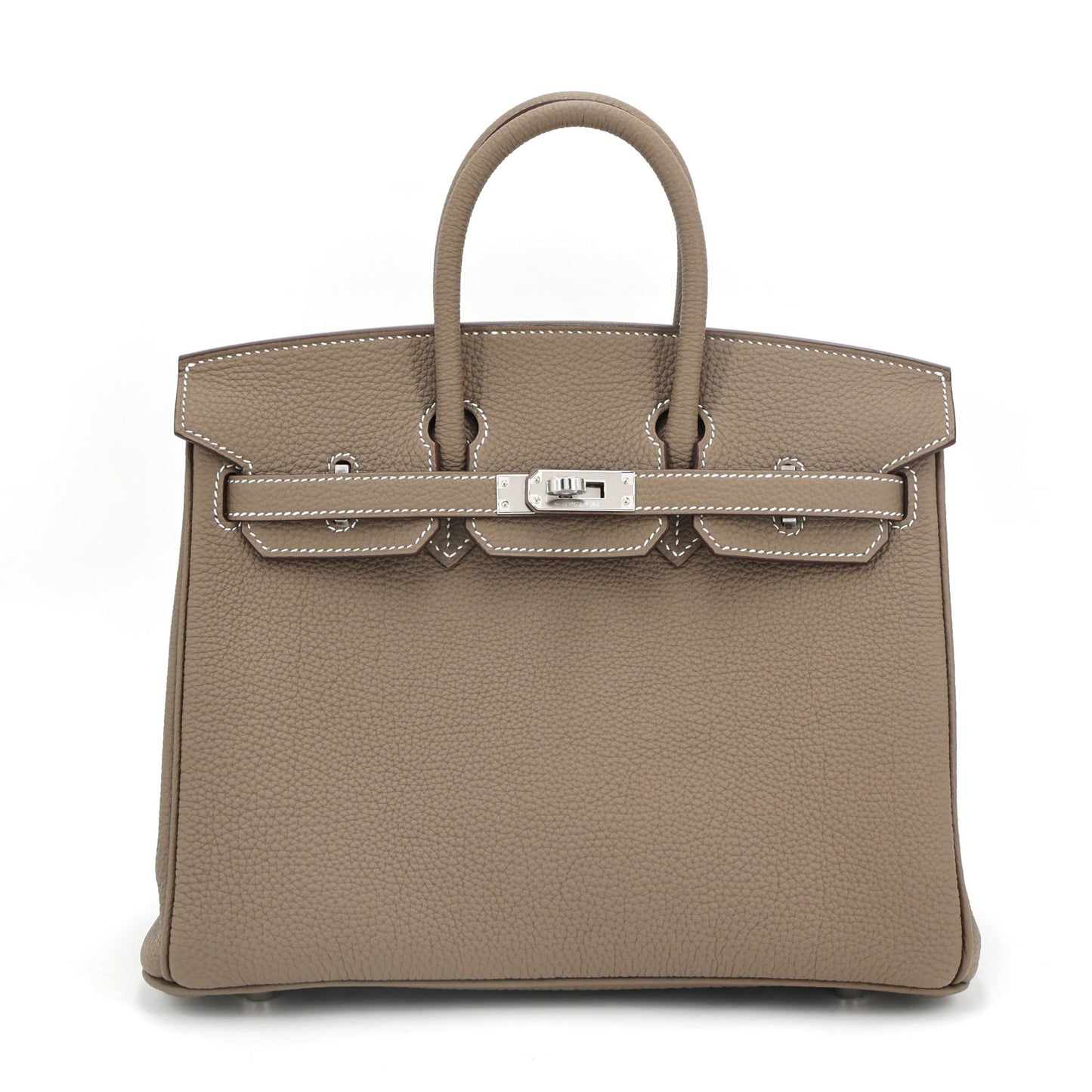 HERMÈS Birkin 25 Etoupe (18) Togo Palladium hardware K (2025)