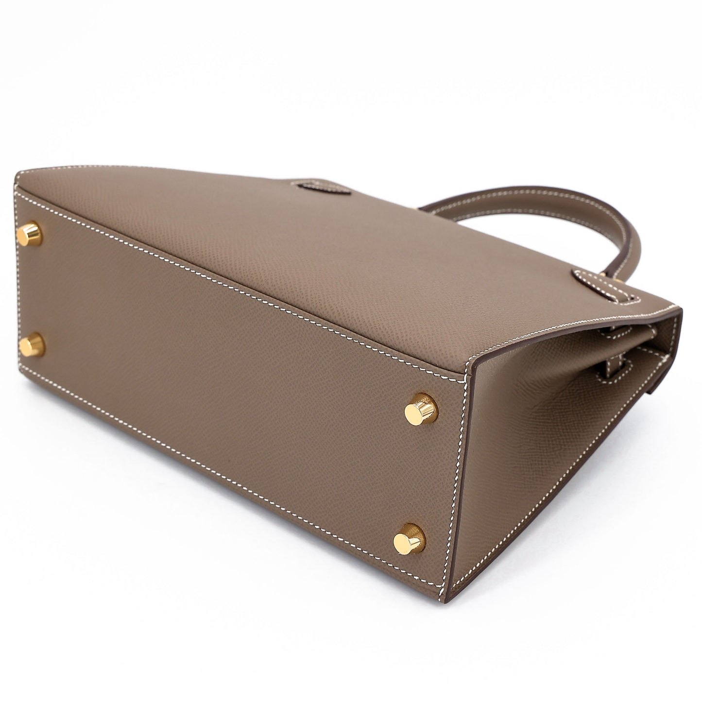 HERMÈS Kelly 25 Sellier Etoupe (18) Epsom Gold hardware K (2025)