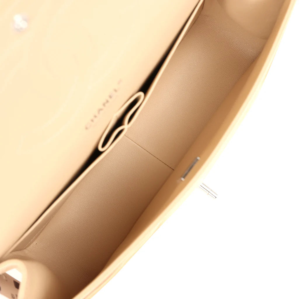 Chanel Jumbo Classic Double Flap Bag Light Beige Caviar Silver Hardware 2025