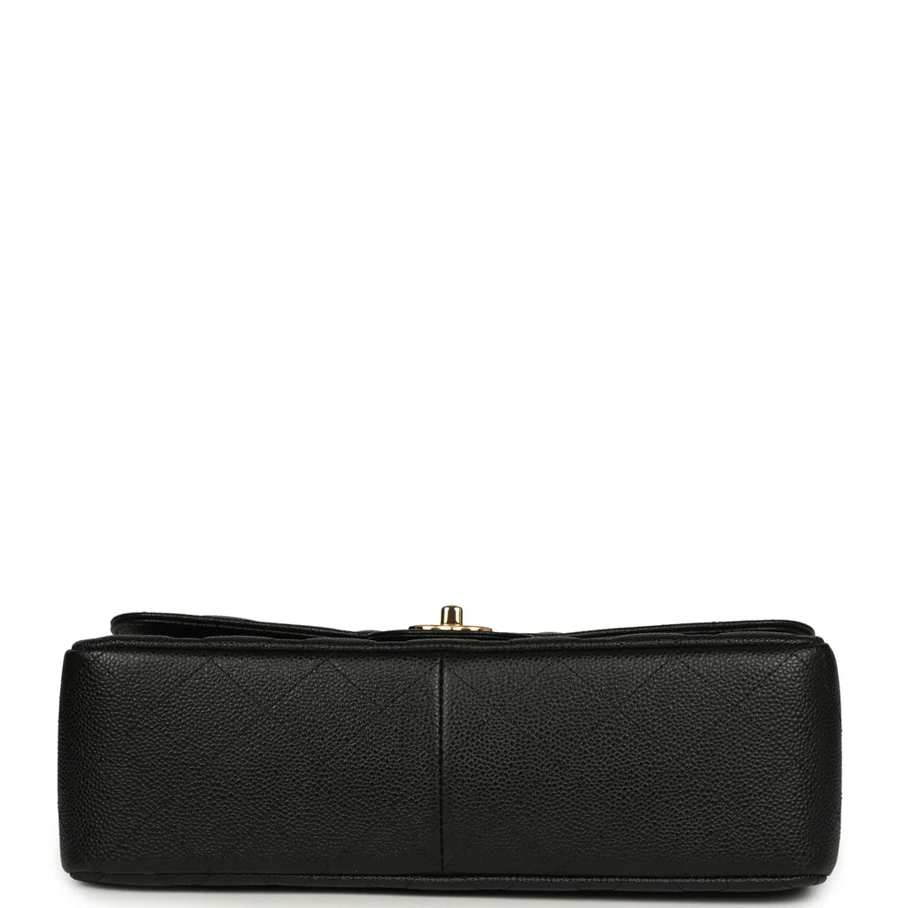 Chanel Jumbo Classic Double Flap Bag Black Caviar Gold Hardware 2025