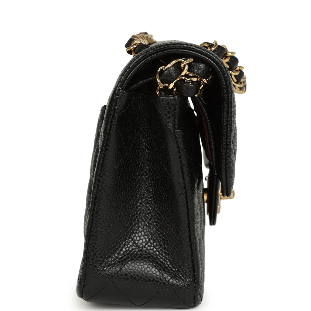 Chanel Small Classic Double Flap Bag Black Caviar Gold Hardware 2025