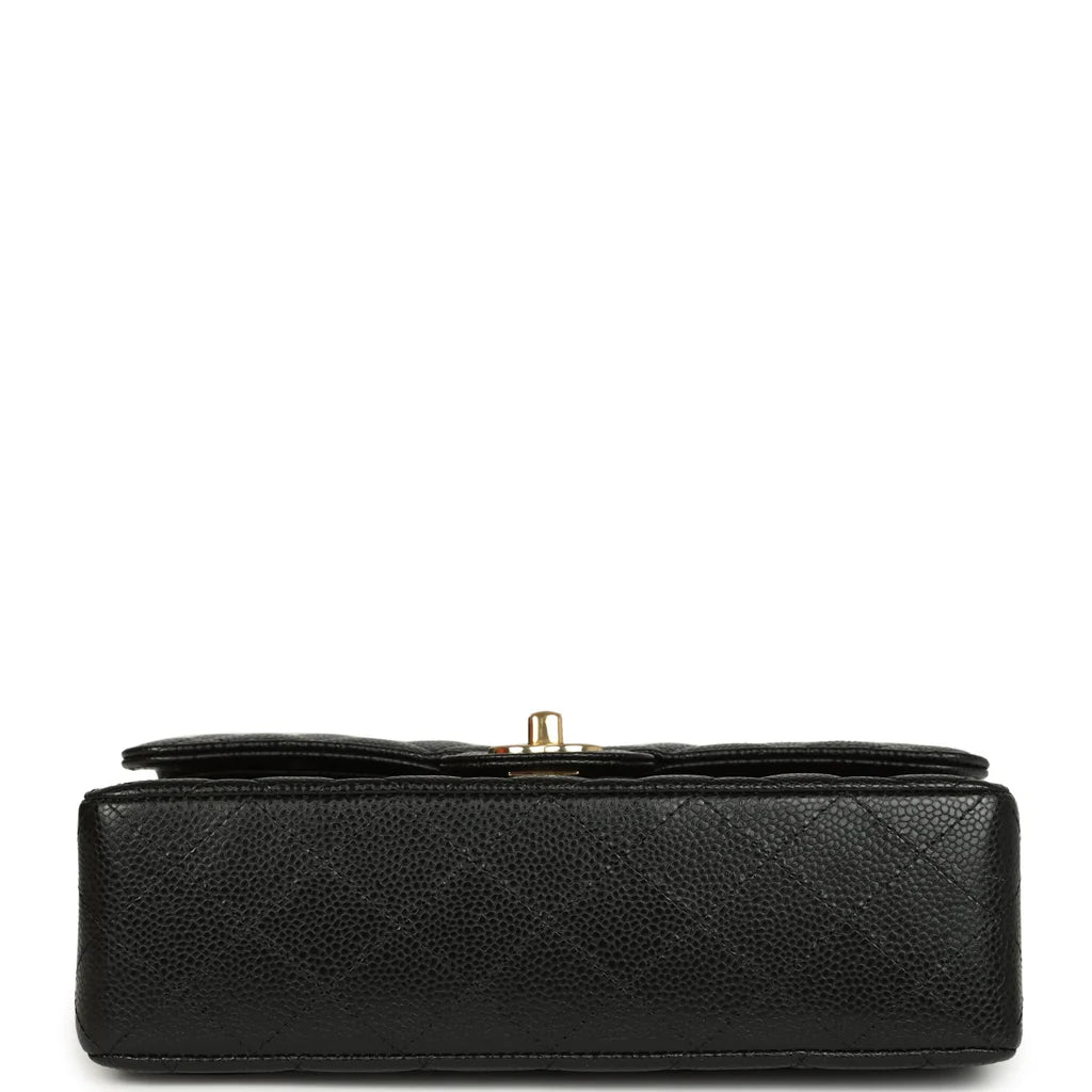 Chanel Small Classic Double Flap Bag Black Caviar Gold Hardware 2025