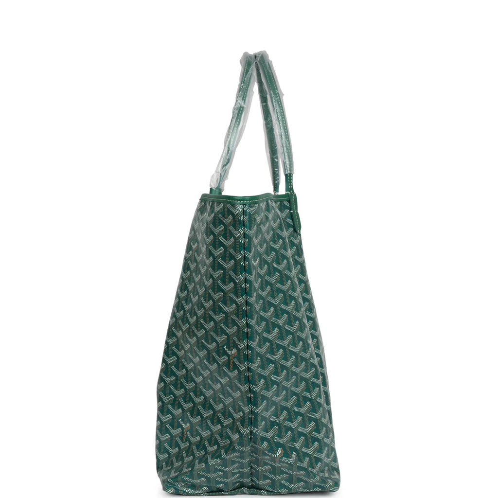 Goyard Goyardine Green St. Louis GM Tote Bag Palladium Hardware