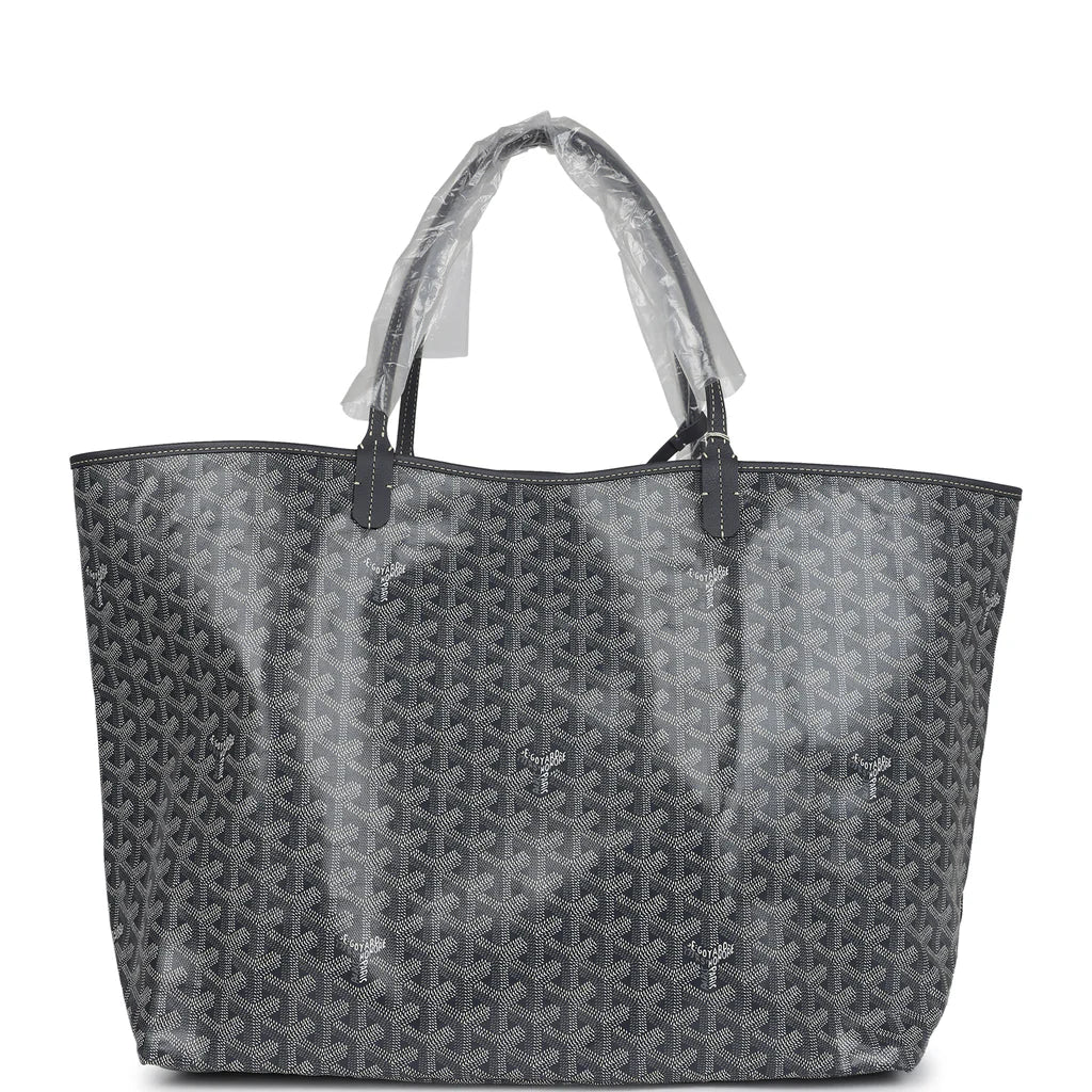Goyard Goyardine Grey St. Louis GM Tote Bag Palladium Hardware