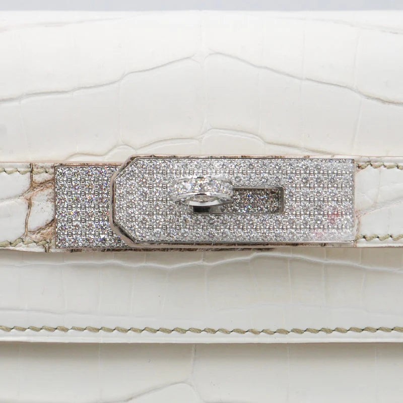 HERMES Kelly 28 Himalaya bag Diamond Hardware (2020)
