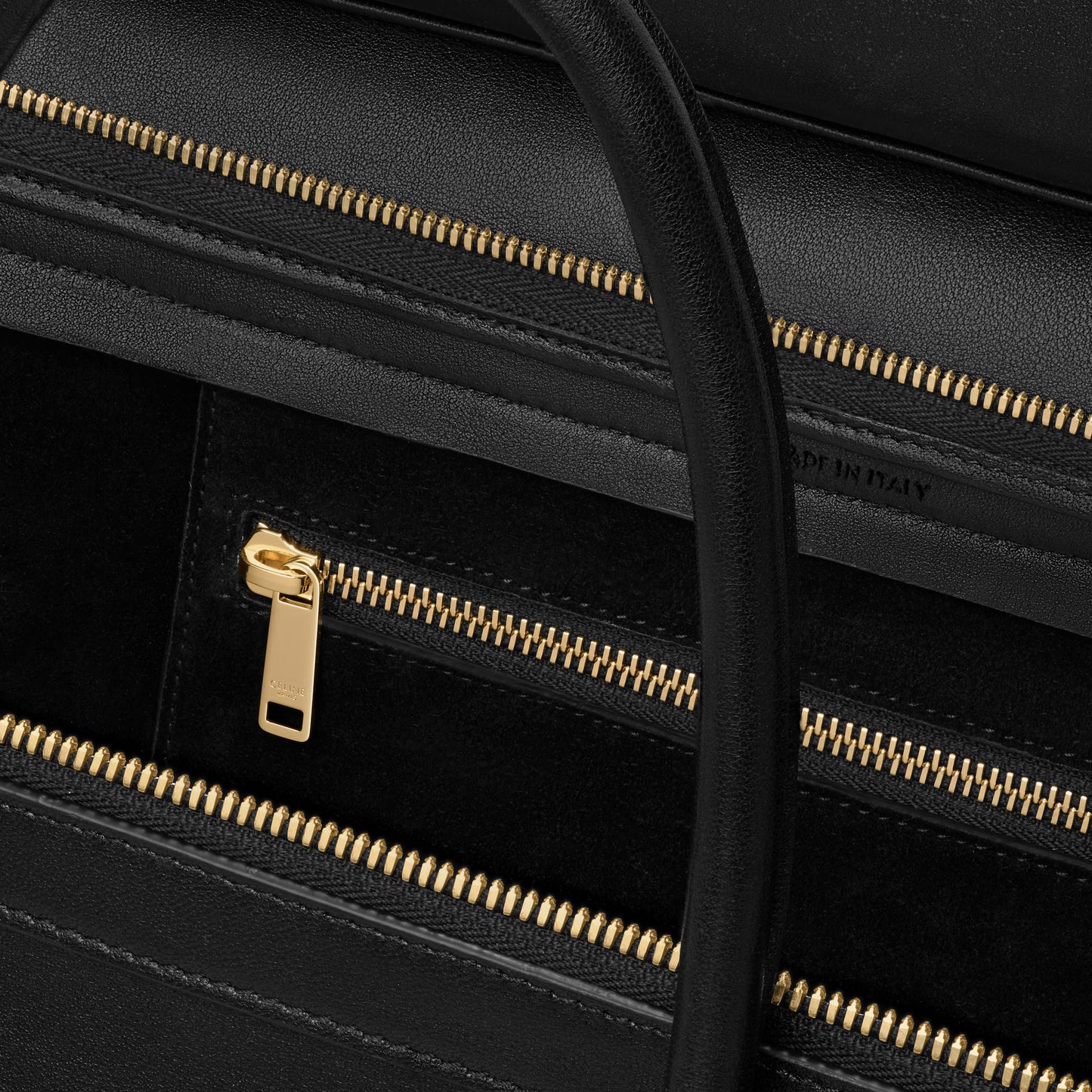 Celine MEDIUM NEW LUGGAGE IN SUPPLE SHINY LAMBSKIN 2025