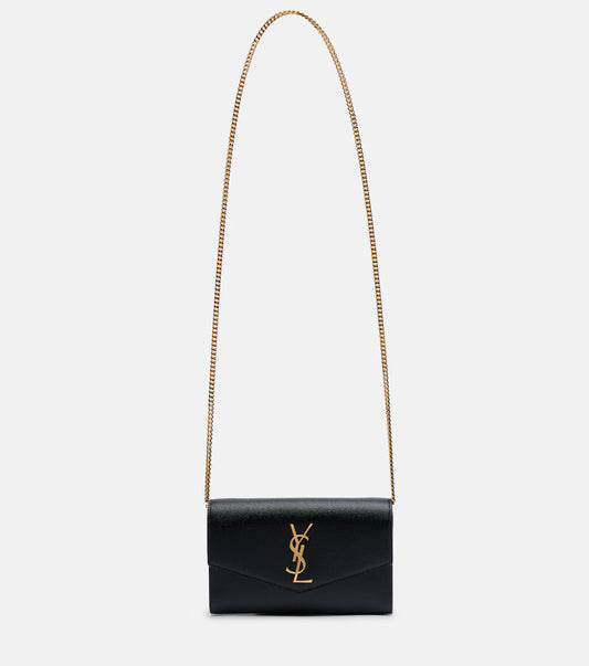 Saint Laurent Uptown leather wallet on chain 2025