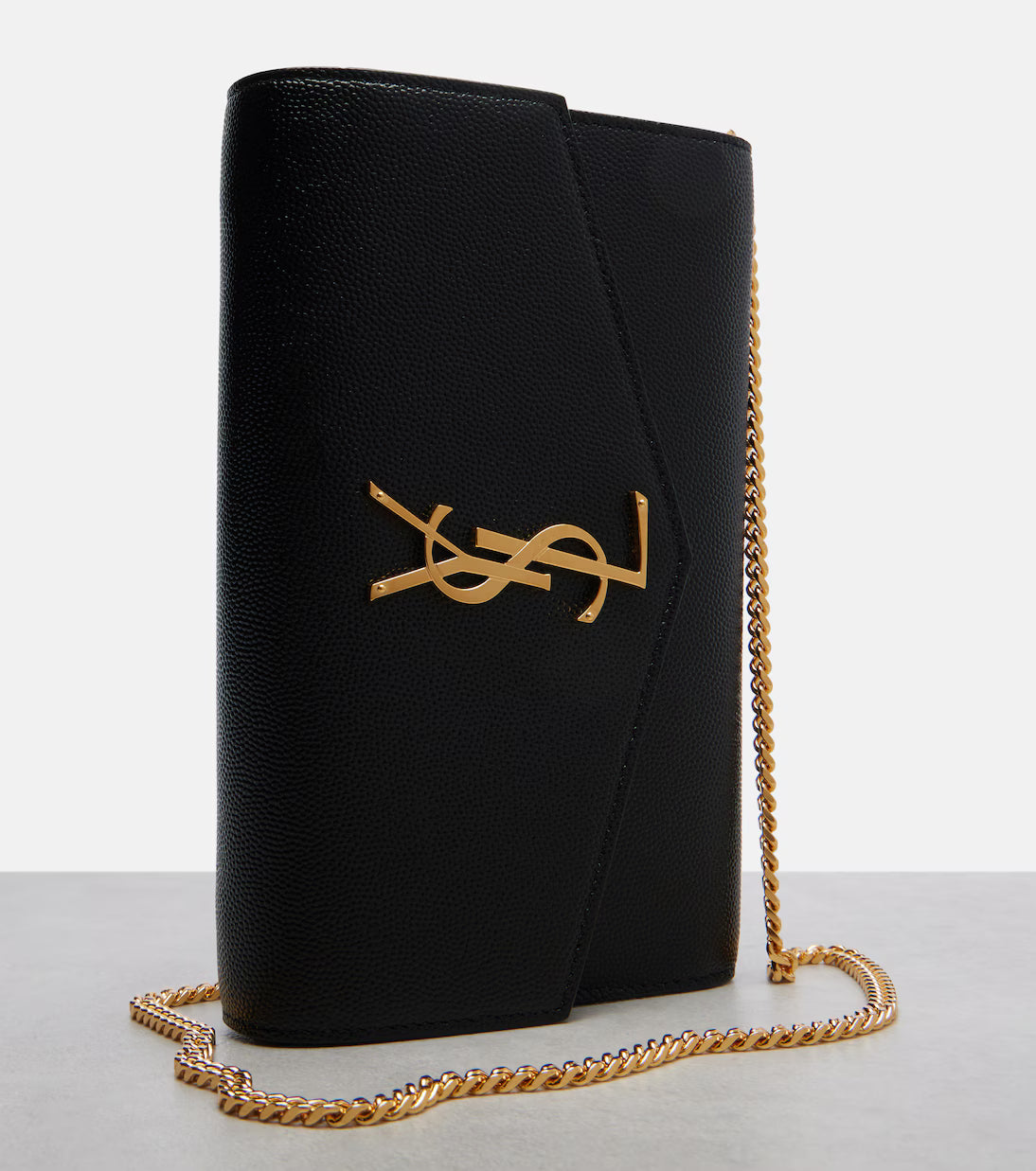Saint Laurent Uptown leather wallet on chain 2025