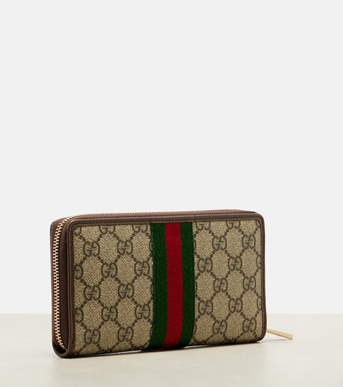 Gucci Ophidia leather-trimmed wallet 2025