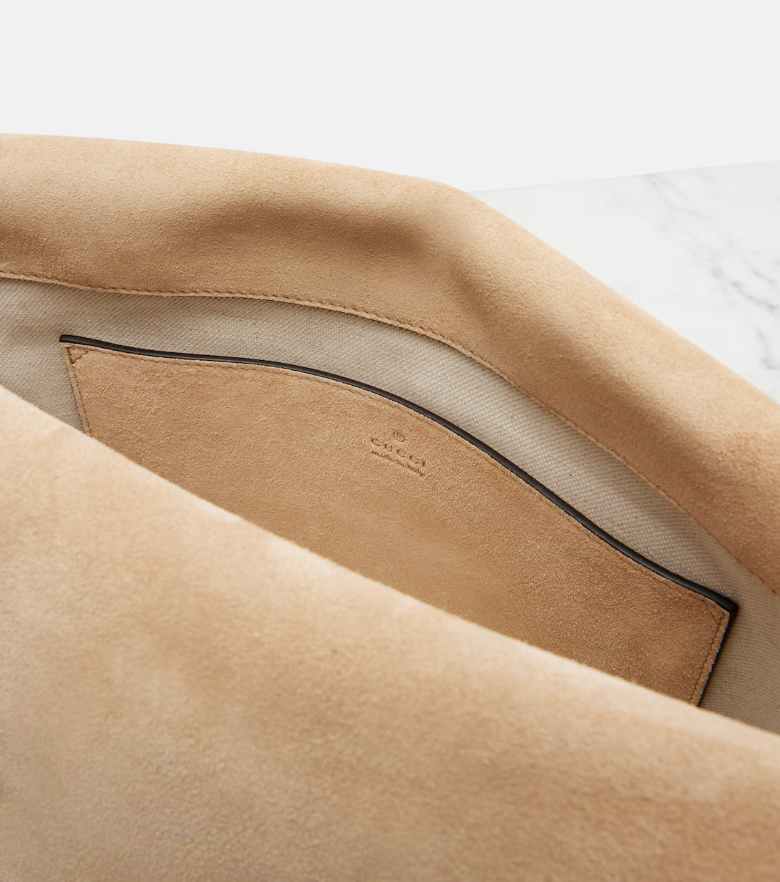 Gucci GG Large suede shoulder bag 2025