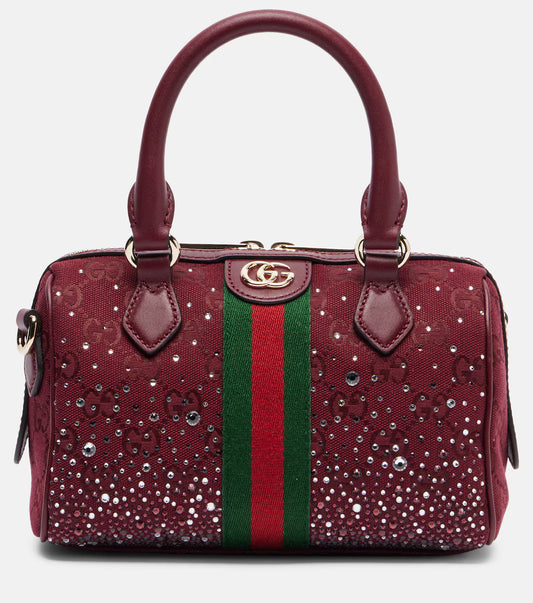Gucci Ophidia Small embellished canvas tote bag 2025