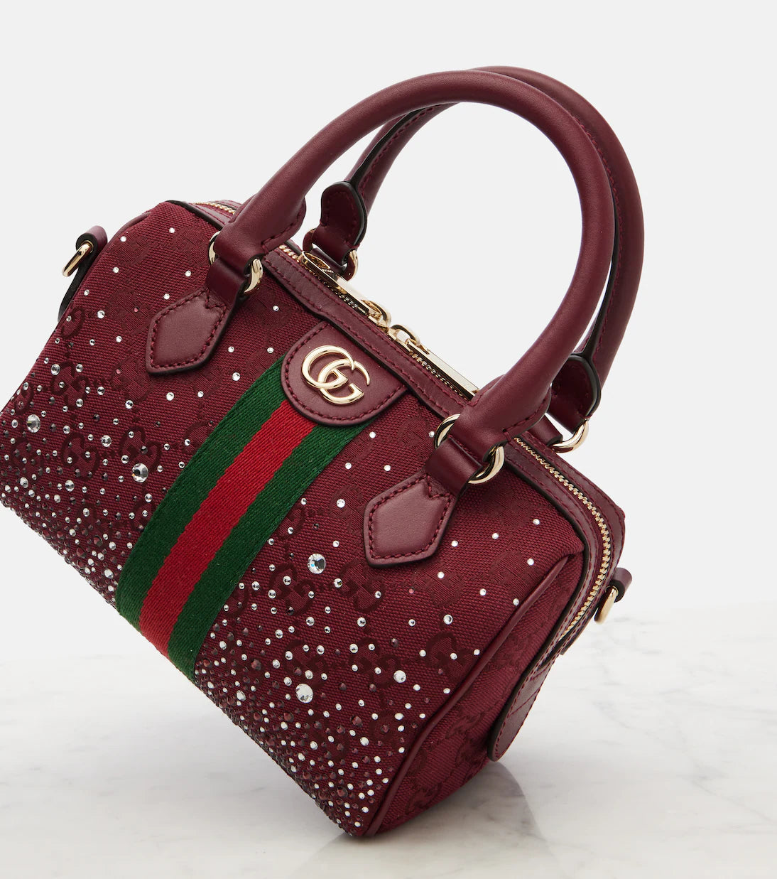Gucci Ophidia Small embellished canvas tote bag 2025