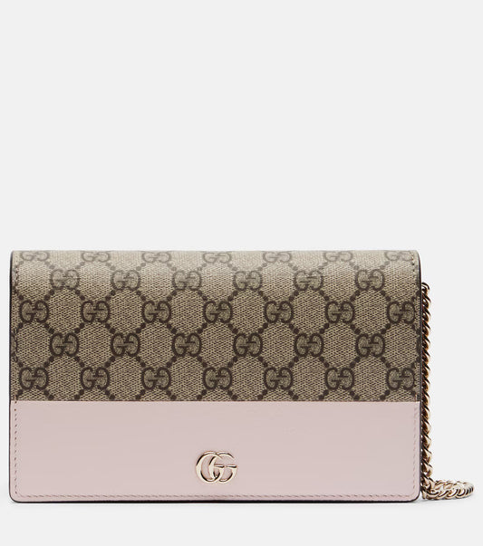 Gucci GG Marmont wallet on chain 2025