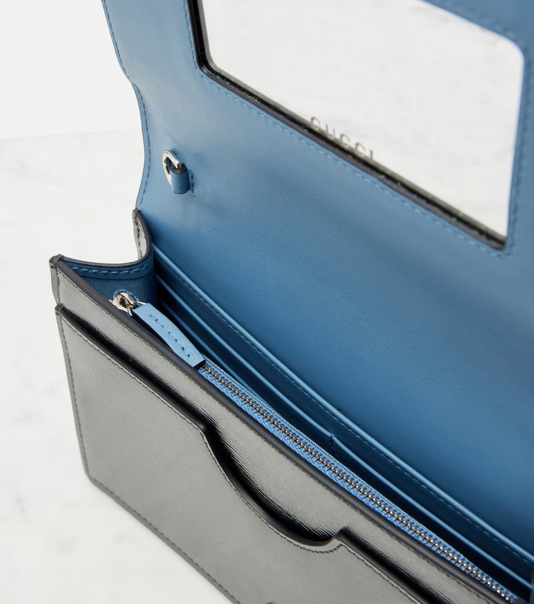 Gucci GG Marmont leather wallet on chain 2025