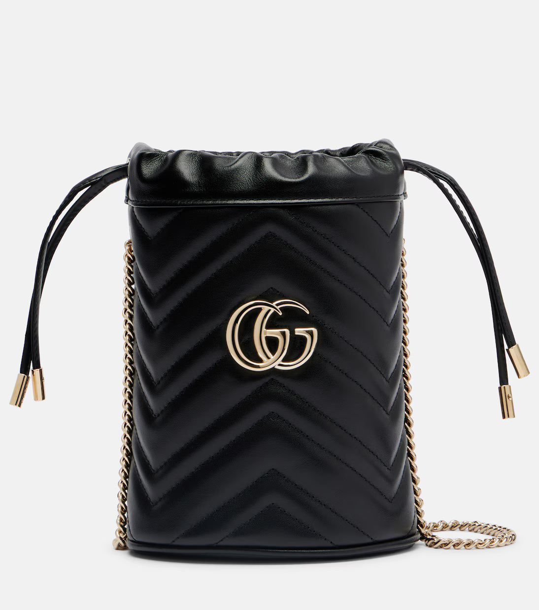 Gucci GG Marmont Small leather bucket bag 2025