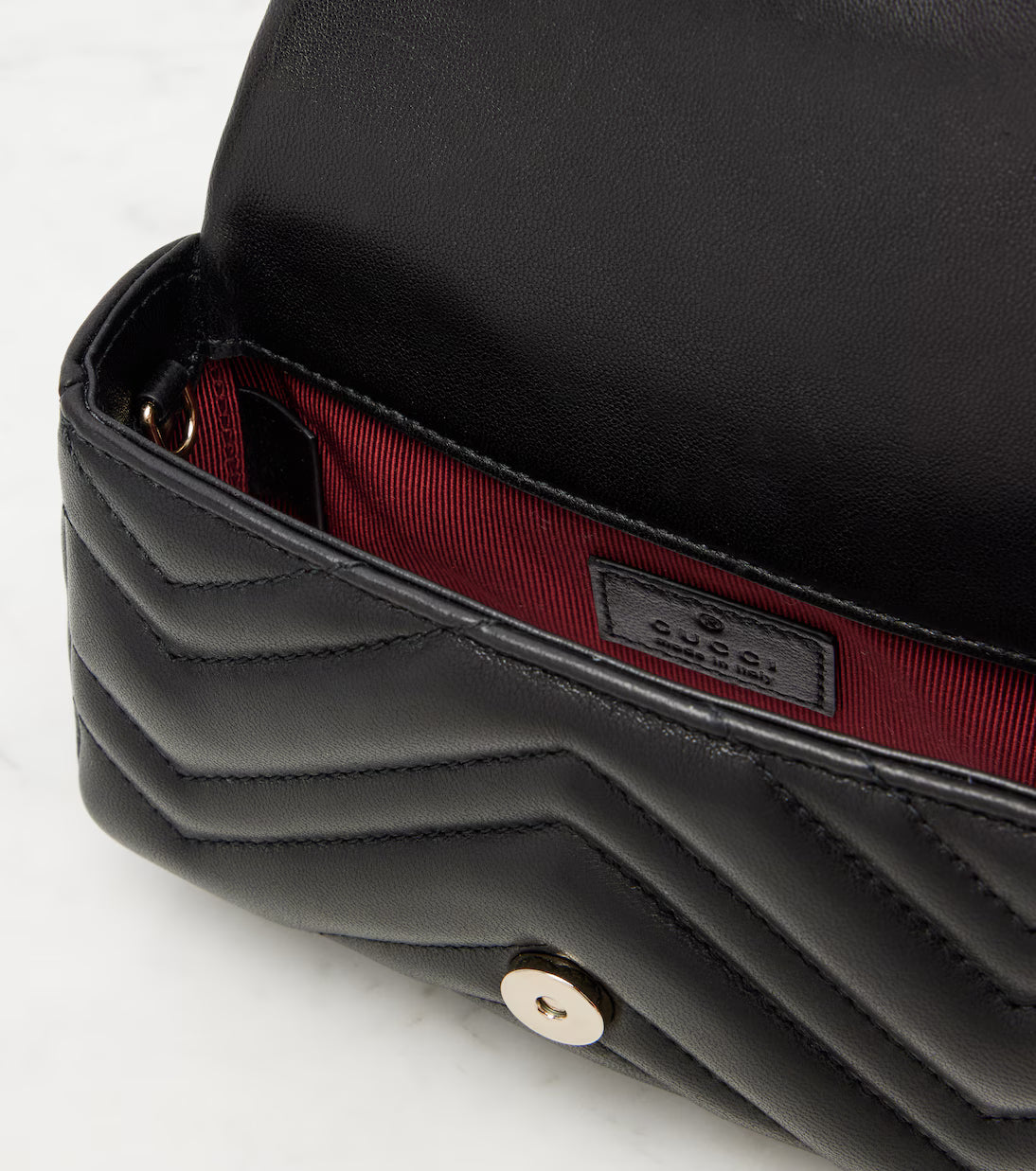 Gucci GG Marmont Mini leather shoulder bag 2025