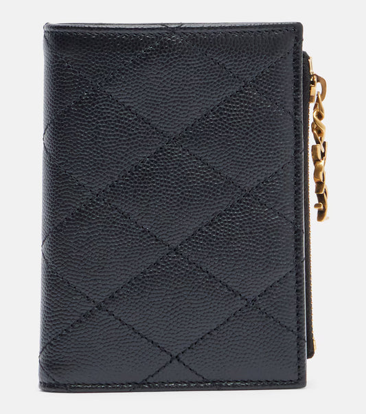 Saint Laurent Cassandre Bijou quilted leather wallet 2025