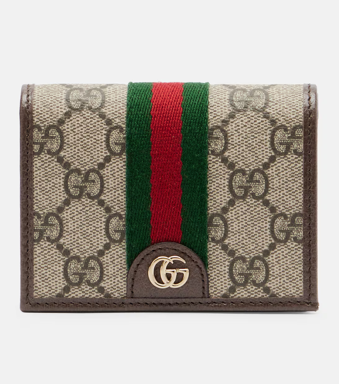 Gucci Ophidia Small GG leather-trimmed wallet 2025