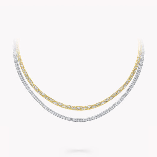 Laurence Graff Signature Faceted Double-Strand Chain Necklace 2025