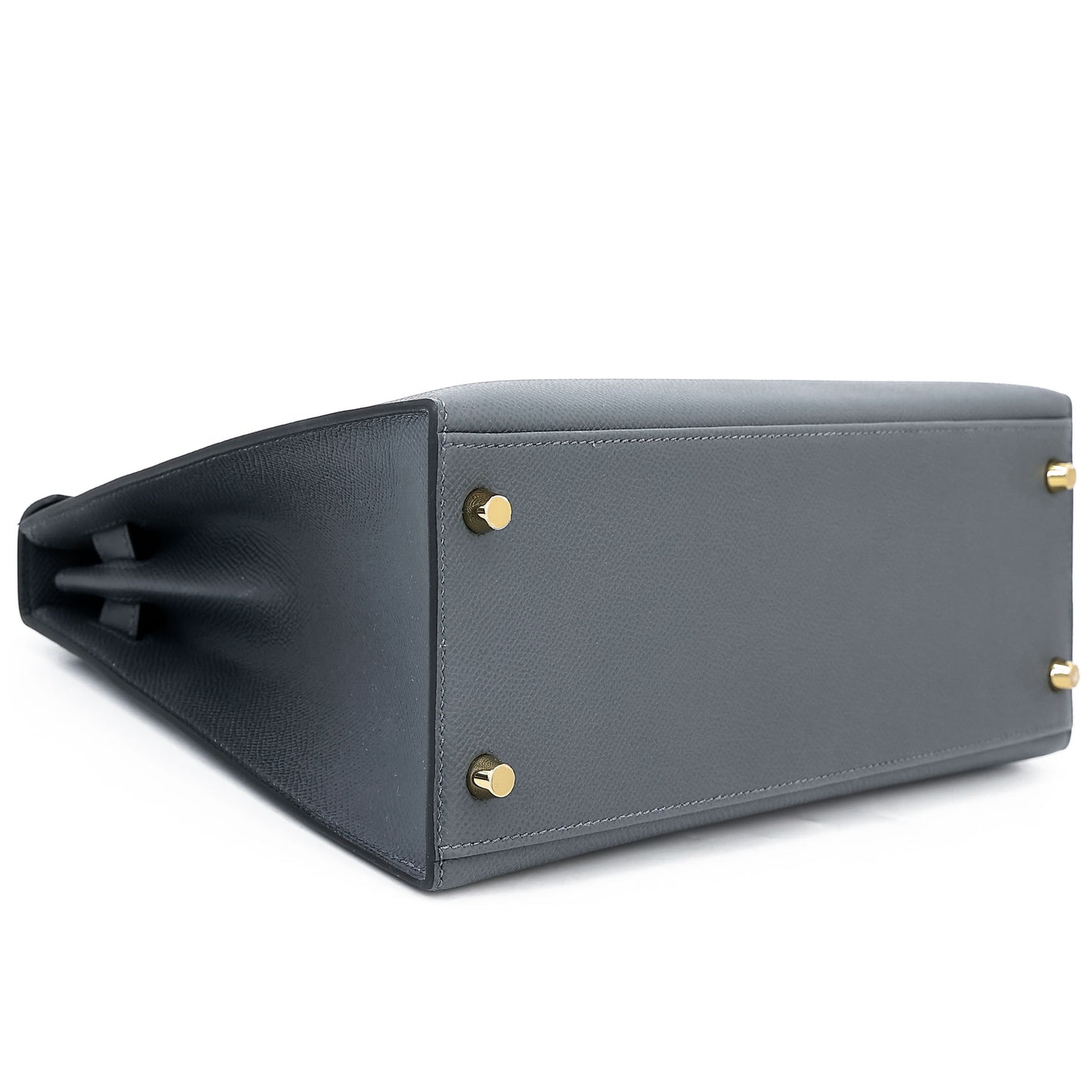 HERMÈS Kelly 28 Sellier Gris misty (H0) Epsom Permabrass hardware W (2024)