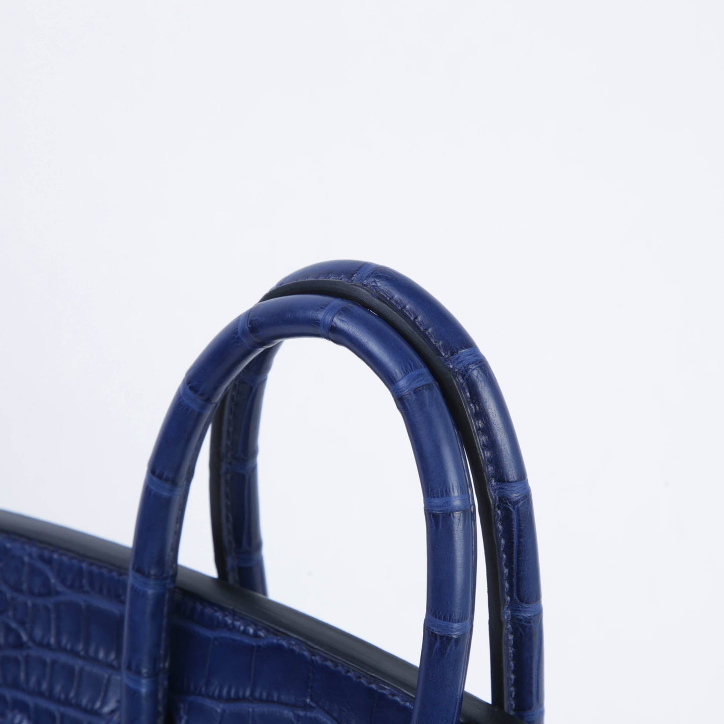 HERMÈS Birkin 25 Sellier Bleu Saphir (73) Matte Alligator Palladium hardware K (2025)