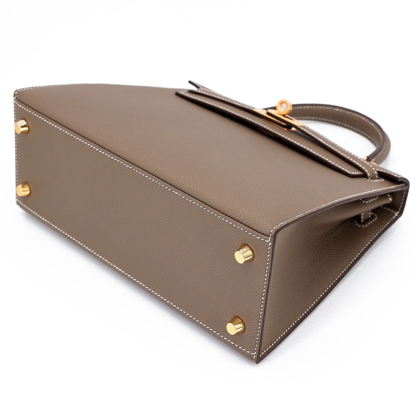 HERMÈS Kelly 25 Sellier Etoupe (18) Epsom Gold hardware K (2025)