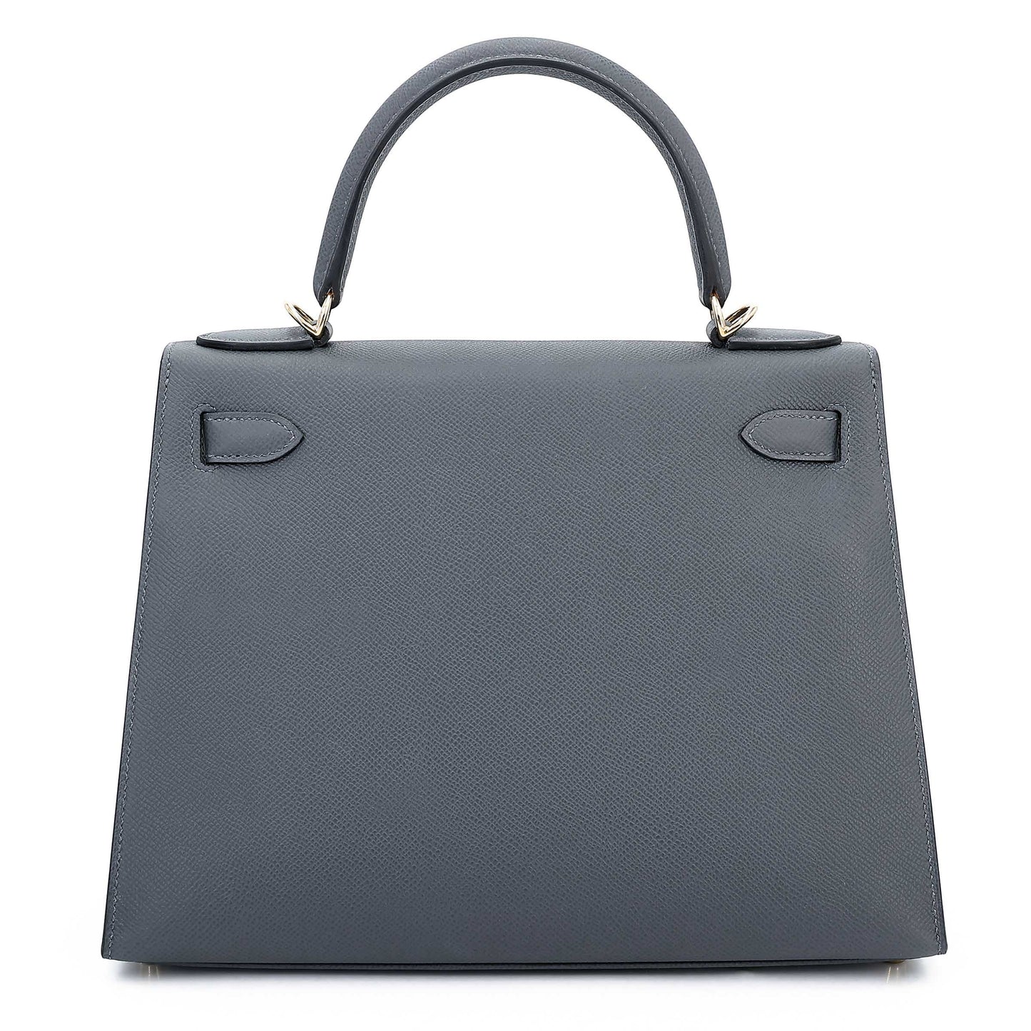 HERMÈS Kelly 28 Sellier Gris misty (H0) Epsom Permabrass hardware W (2024)