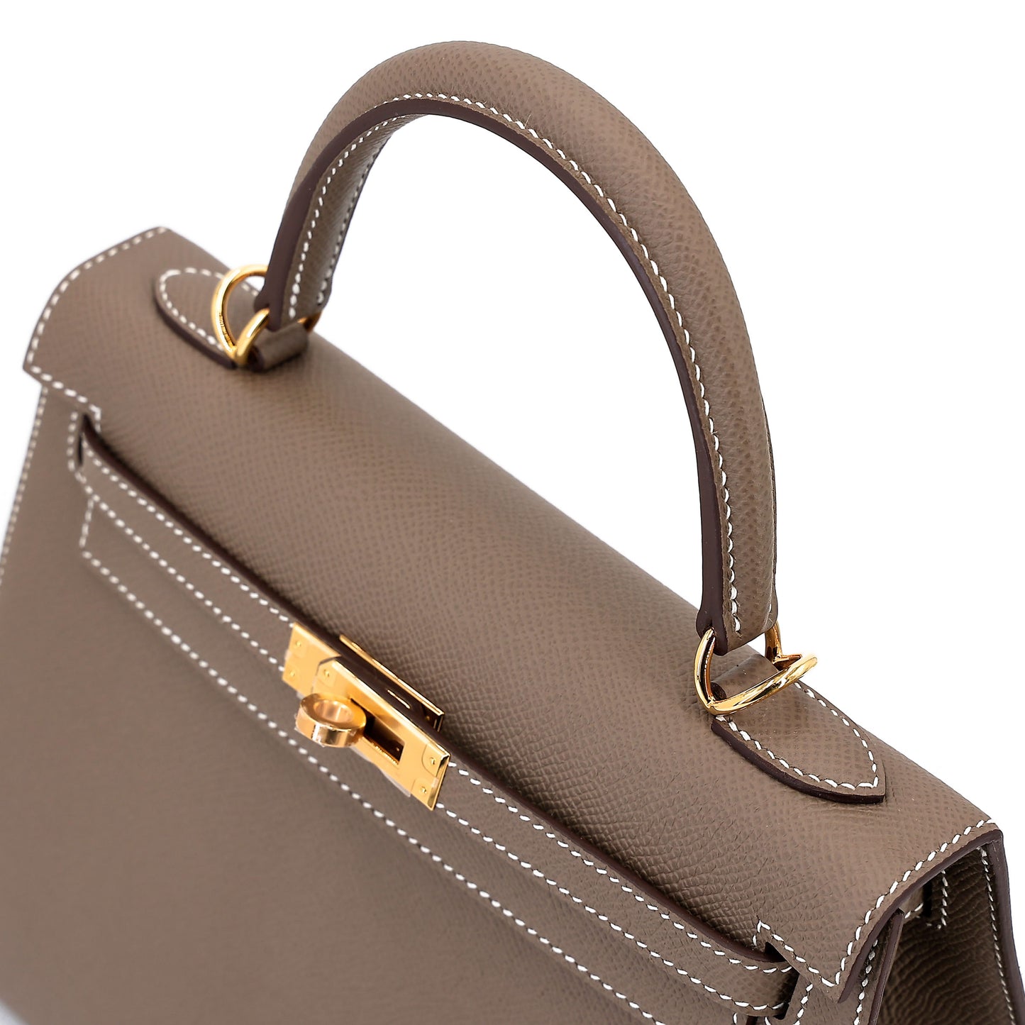 HERMÈS Kelly 25 Sellier Etoupe (18) Epsom Gold hardware K (2025)