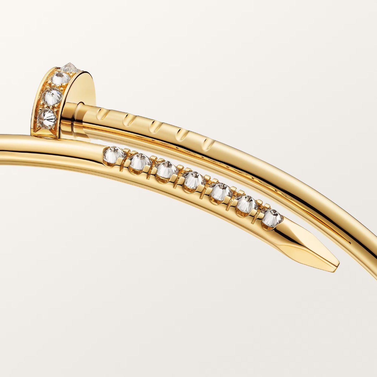 Cartier Juste un Clou bracelet, small model, reverse-set diamonds 2025