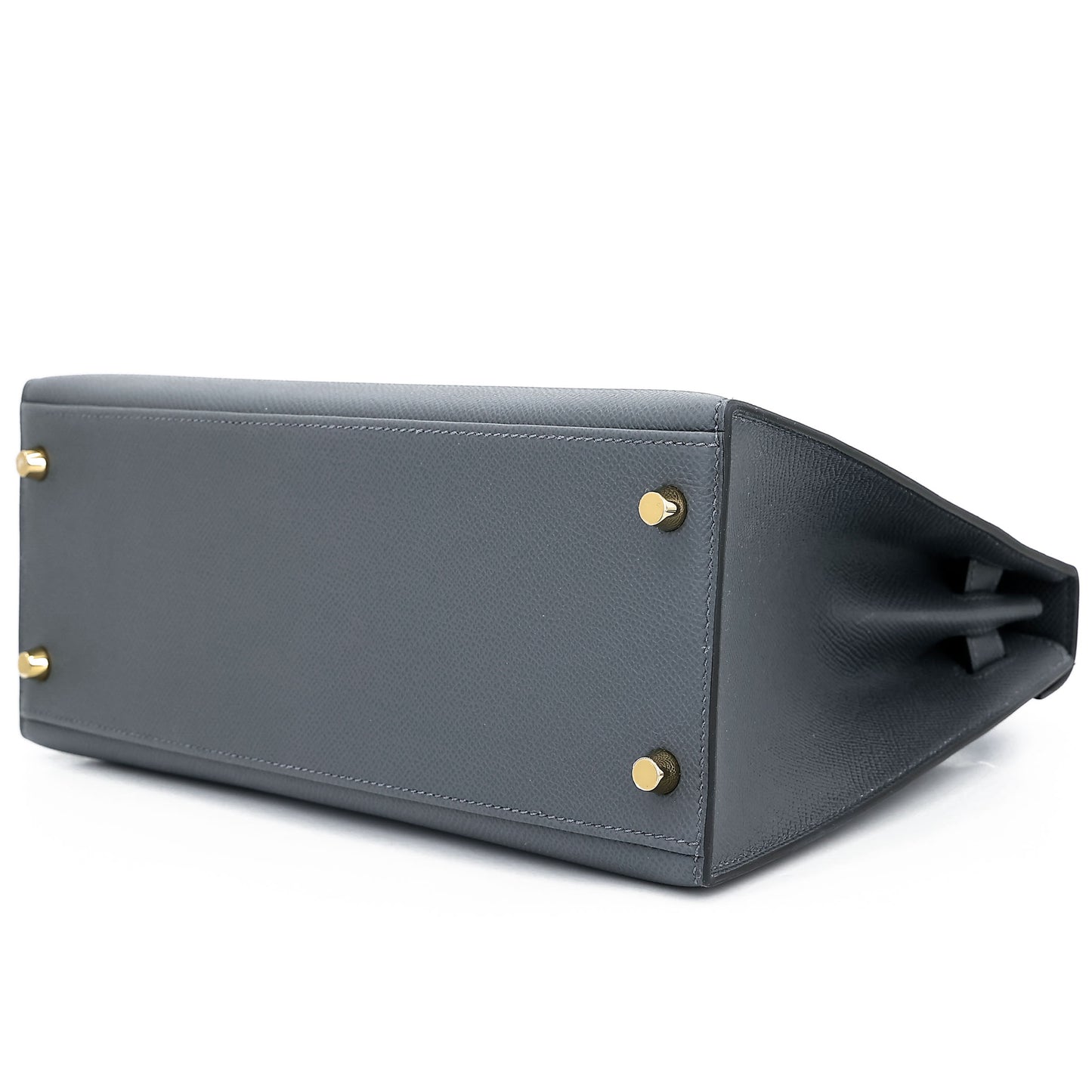 HERMÈS Kelly 28 Sellier Gris misty (H0) Epsom Permabrass hardware W (2024)