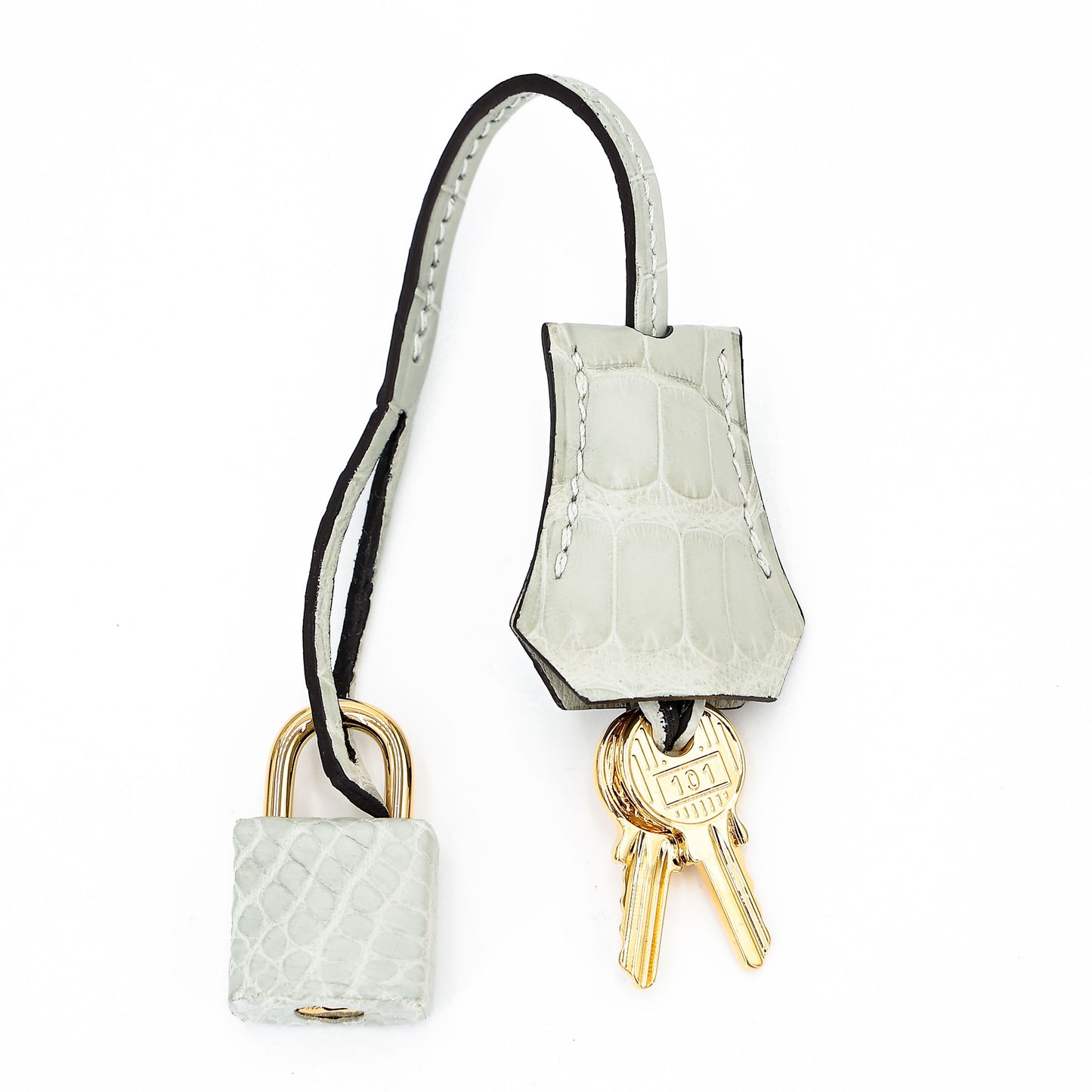 HERMÈS Birkin 25 Gris Neve (0W) Matte Alligator Gold hardware K (2025)