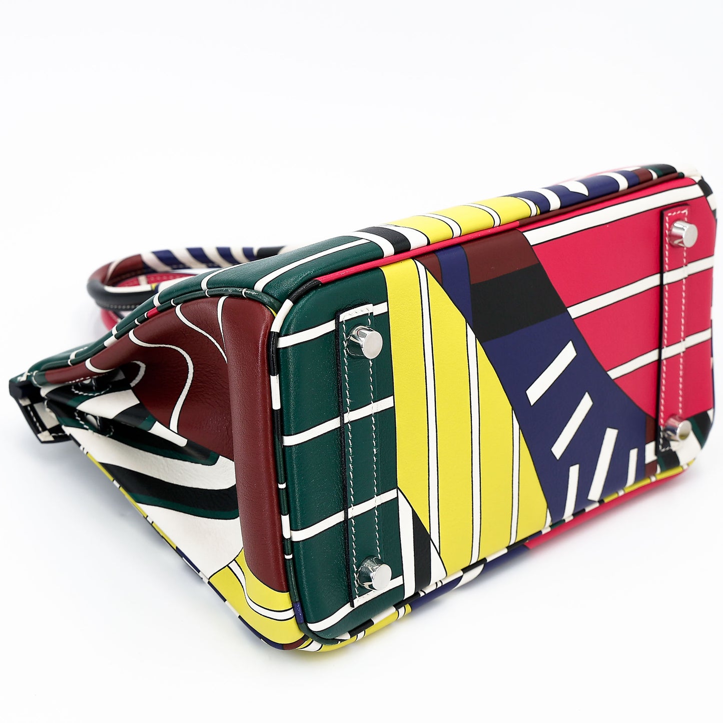 HERMÈS Limited Edition Birkin 25 One Two Three and Away We Go Multi-color Swift Palladium hardware D (2019)