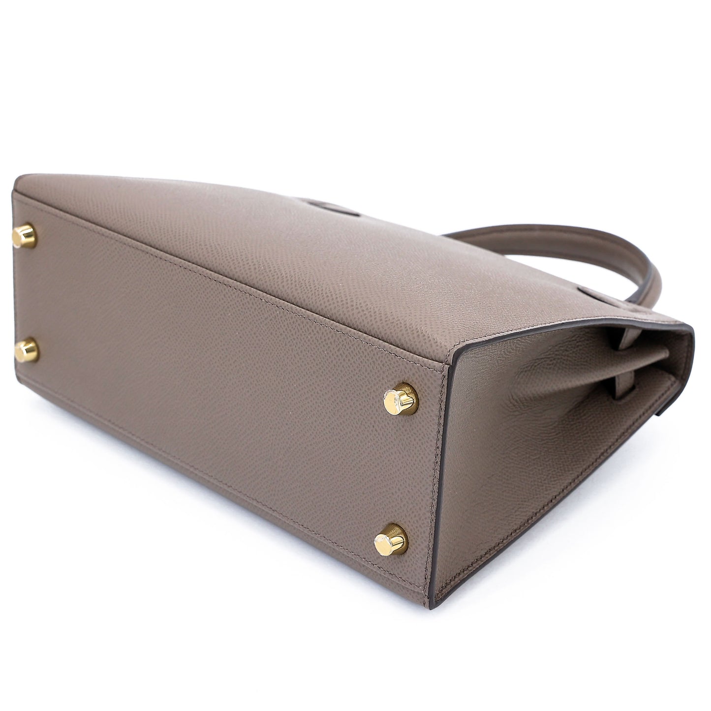 HERMÈS Kelly 25 Sellier Etain (8F) Epsom Gold hardware K (2025)