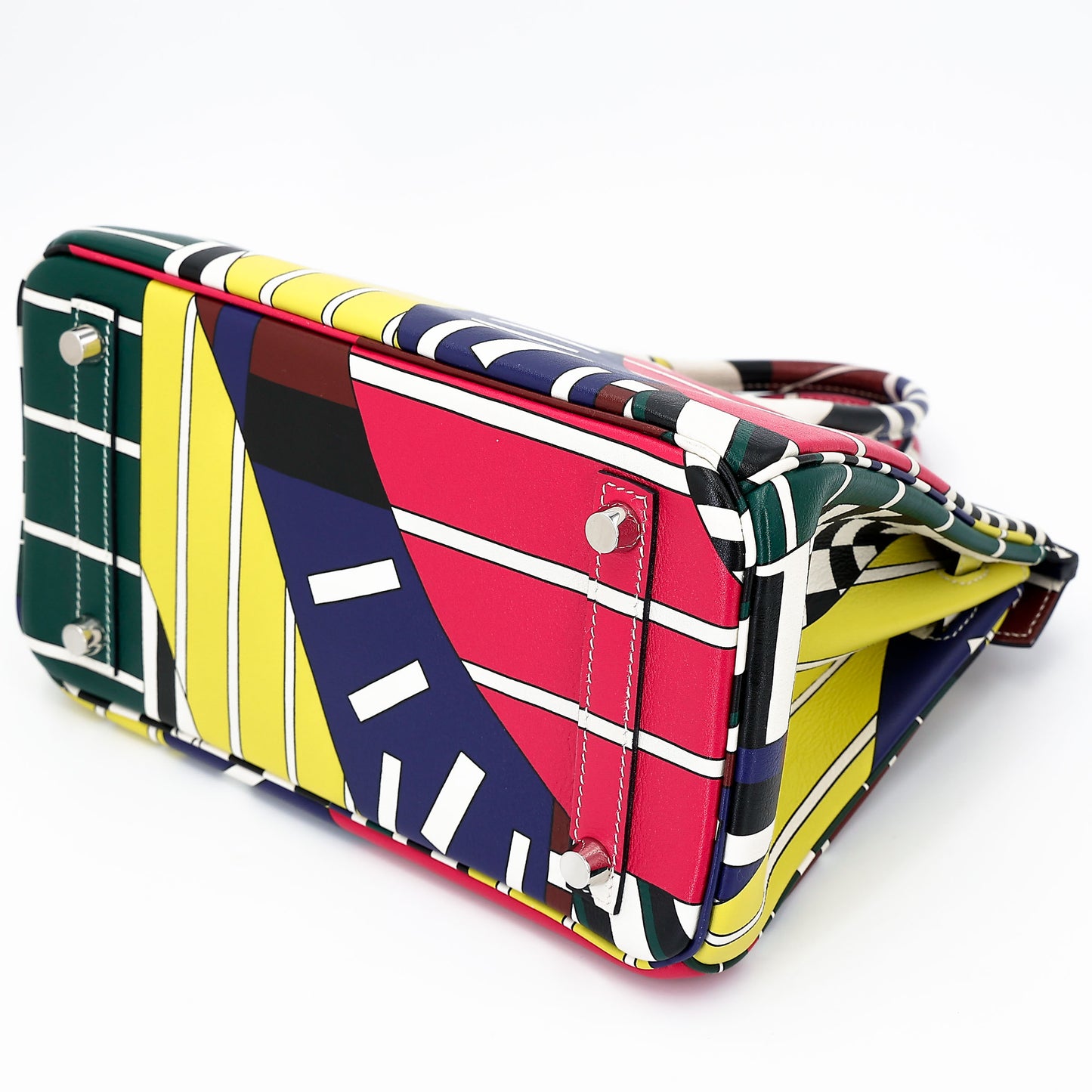 HERMÈS Limited Edition Birkin 25 One Two Three and Away We Go Multi-color Swift Palladium hardware D (2019)