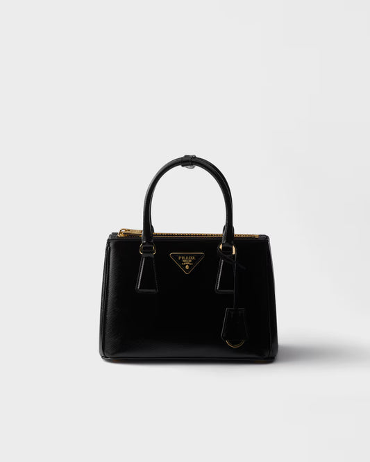Prada Galleria small patent Saffiano leather bag 2025