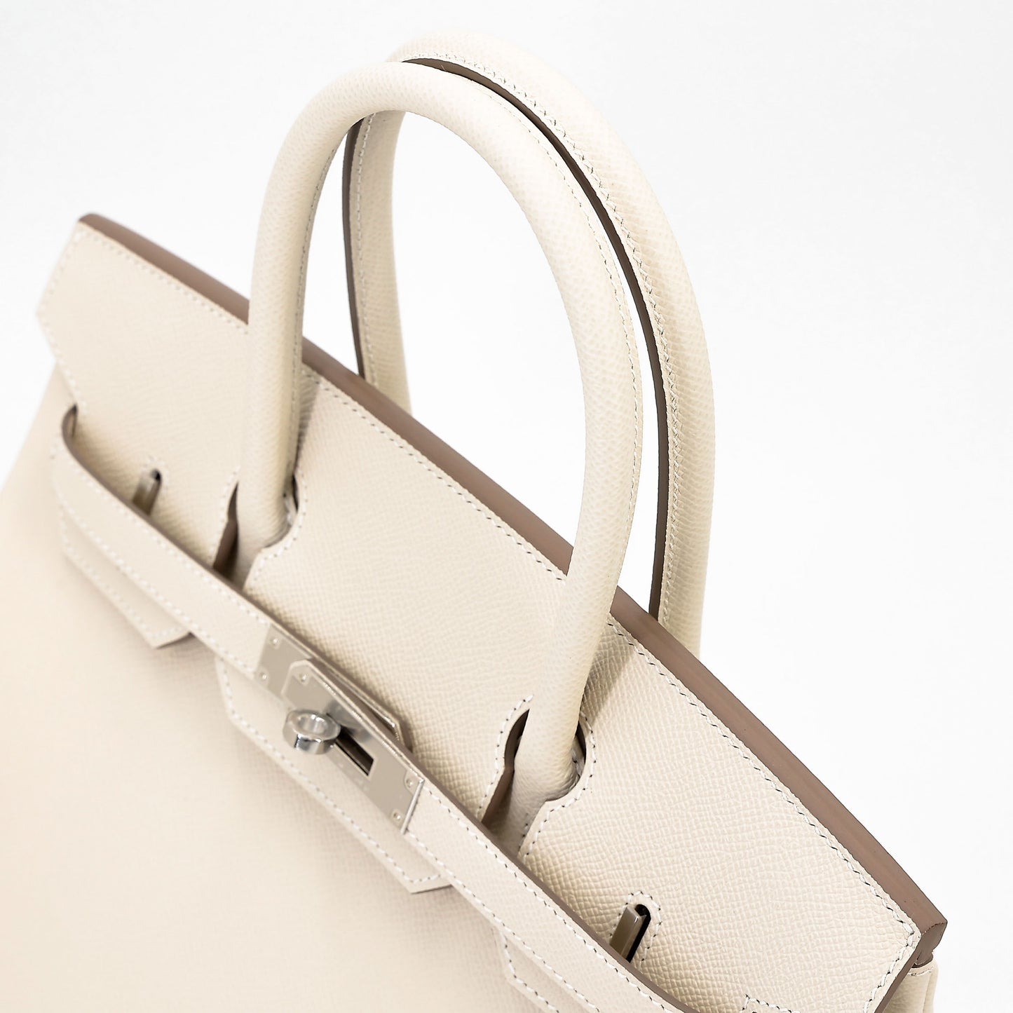 HERMÈS Birkin 30 Craie (10) Epsom Palladium hardware K (2025)