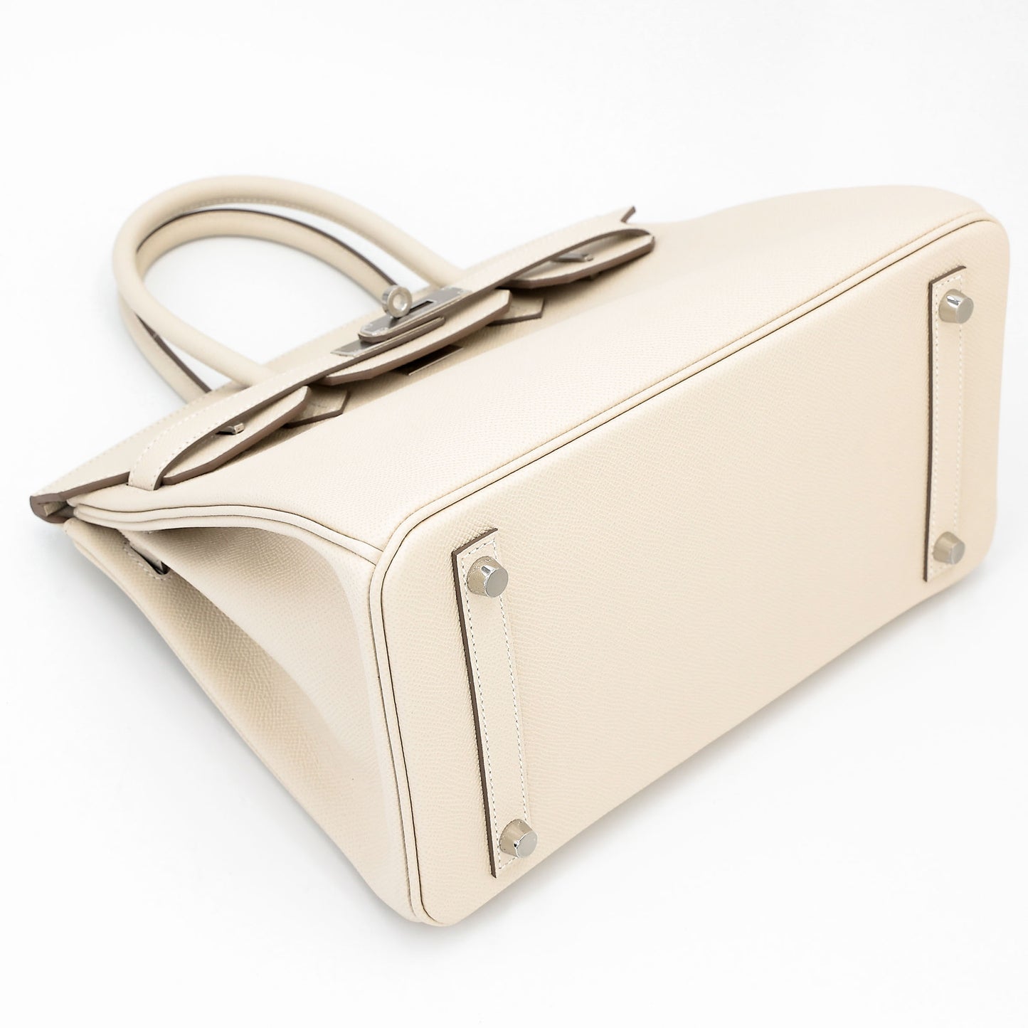 HERMÈS Birkin 30 Craie (10) Epsom Palladium hardware K (2025)