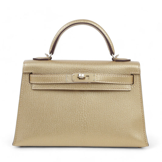 HERMÈS Mini Kelly II Dore (Y9) Chamkila Permabrass hardware W (2024)